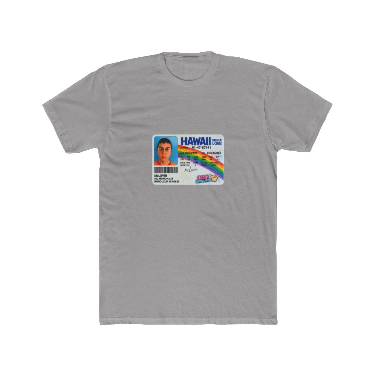 Superbad McLovin ID 1 T Shirt - alternate angle 3, merchandise